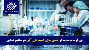 نقش بی کربنات سدیم در خنثی سازی اسید های آلی در صنایع غذایی